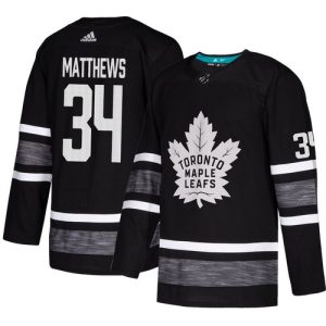 Toronto Maple Leafs Trikot #34 Auston Matthews Schwarz 2019 All-Star NHL